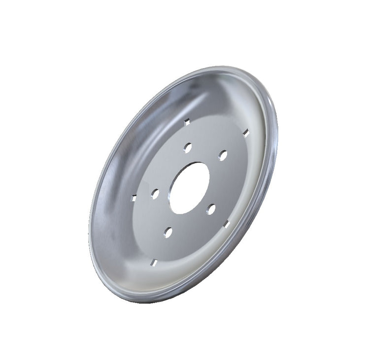 PRESSWHEEL 11" RIM PLATE, 5x108PCD, 280 OD, 73mm inner hole.  SEND DRAWING 427-4002 RevB WITH PO