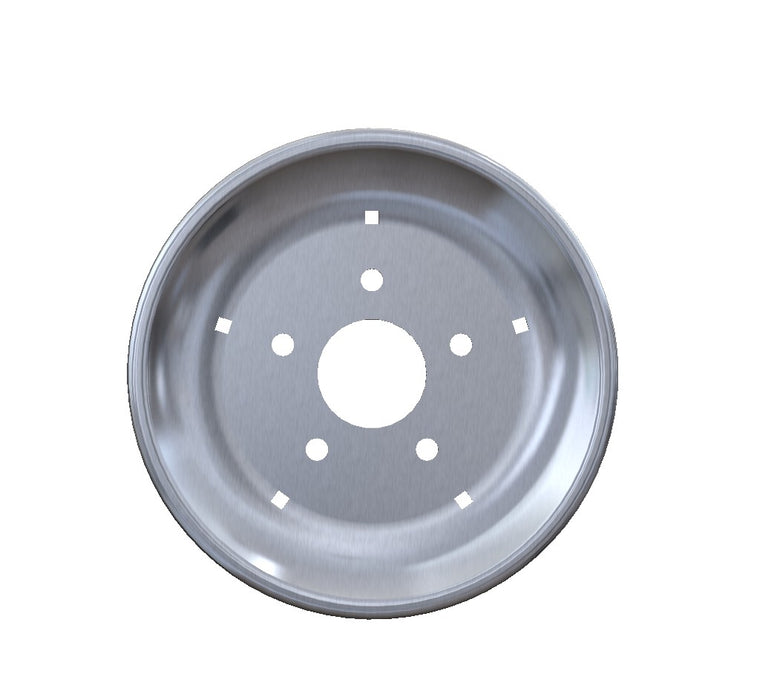 PRESSWHEEL 11" RIM PLATE, 5x108PCD, 280 OD, 73mm inner hole.  SEND DRAWING 427-4002 RevB WITH PO