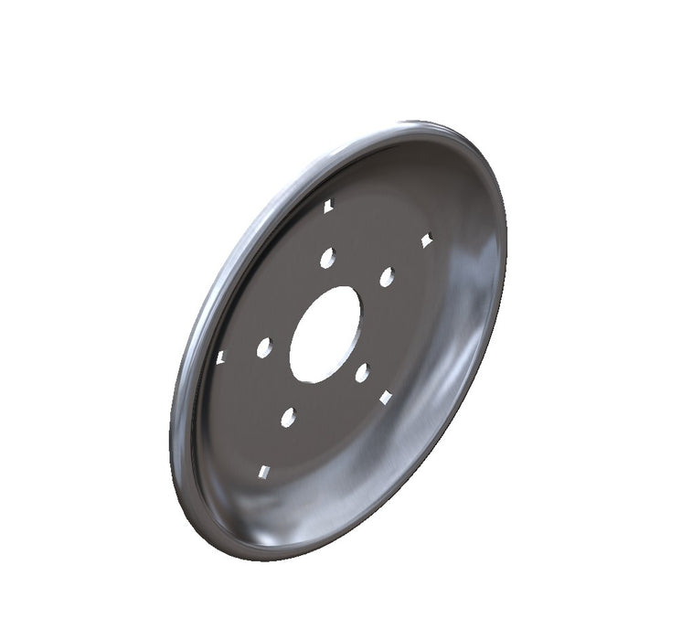 PRESSWHEEL 11" RIM PLATE, 5x108PCD, 280 OD, 73mm inner hole.  SEND DRAWING 427-4002 RevB WITH PO